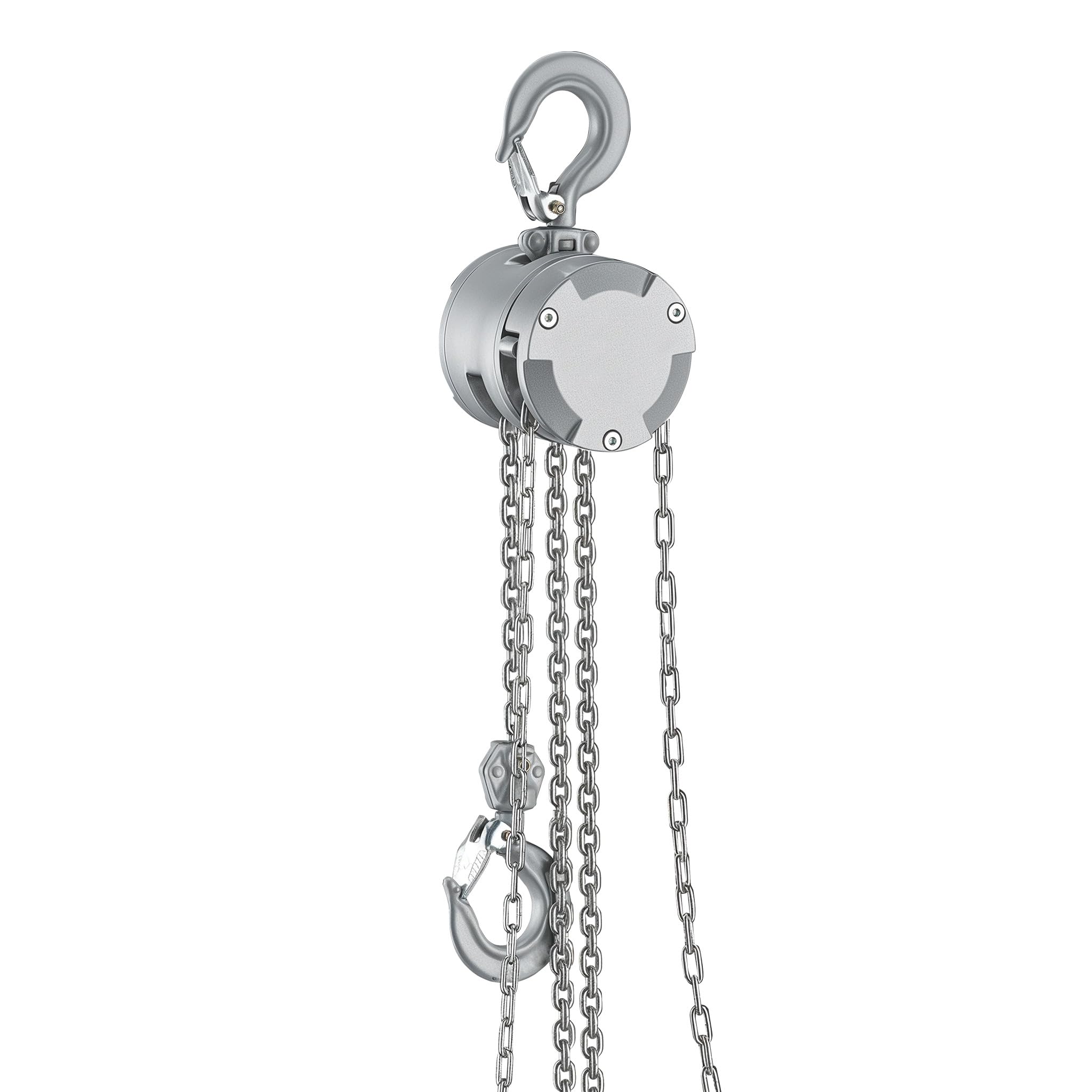 Wiltec Alu Kettenzug bis 500 kg, robuster Handkettenzug 3 m Hubhöhe, Tragmittel mit G100-Lastkette, Hebezeug manuell aus Aluminium, hochbelastbares Hebemittel