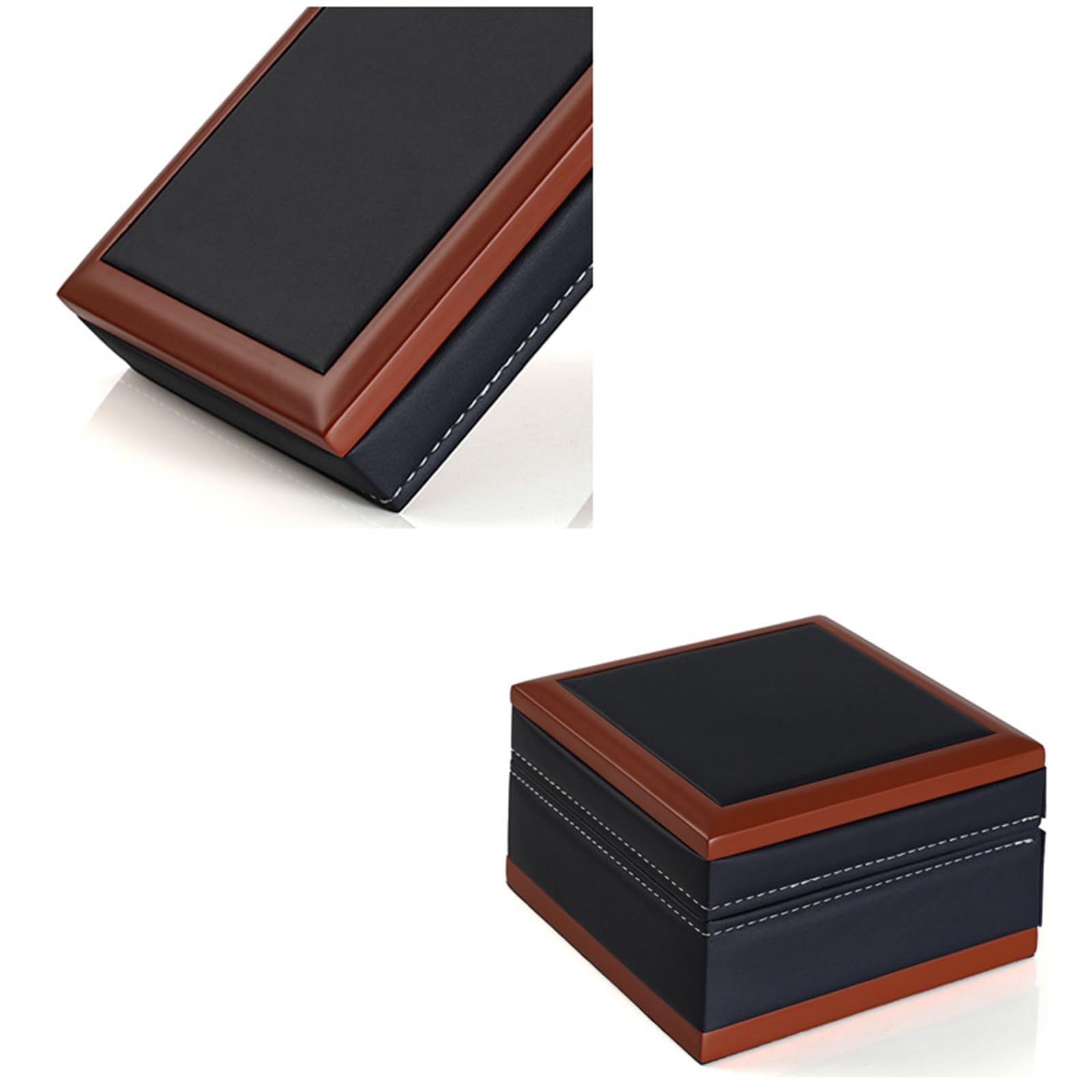 Boîte de rangement pour montres Boîte de montre organisée for hommes femmes boîte haute qualité avec couvercle rabattable en bois massif, d'emballage, rangement bijoux