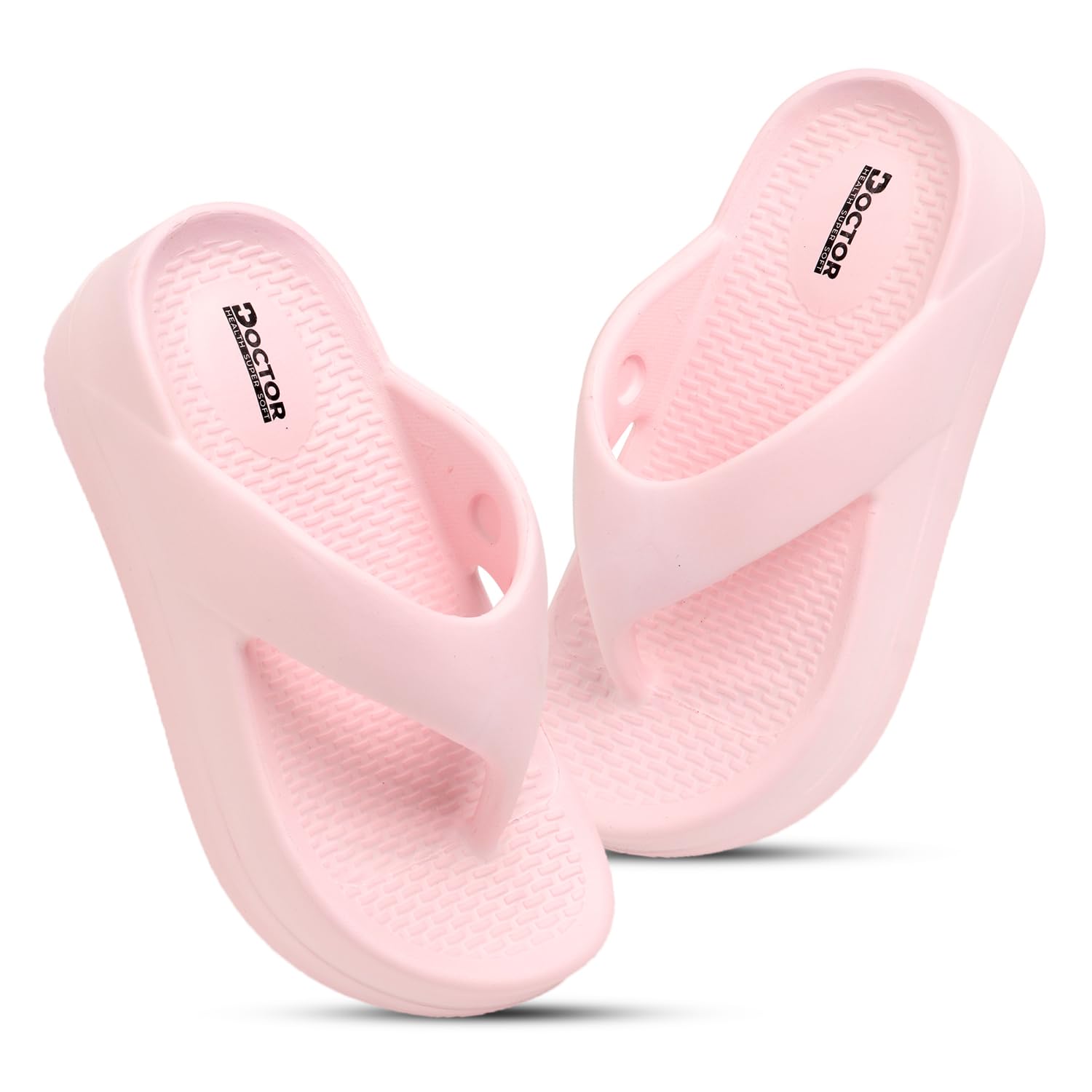 DOCTOR HEALTH SUPER SOFT Women's Flip-Flops Slippers | Flip-Flops | Women's & Girl's Slippers | Comfortable & Lightweight | Soft Foot Massager | All Day Wear Flip-Flops Slipper