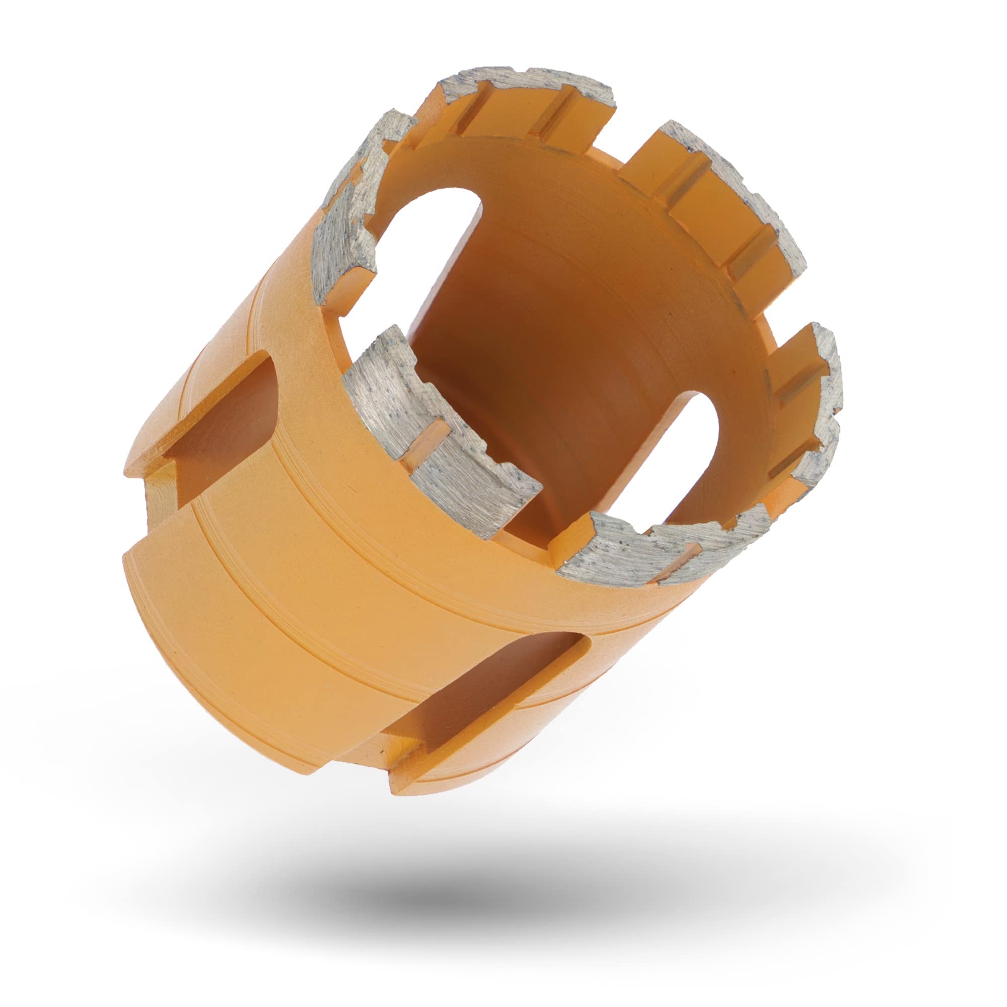 PRODIAMANT Corona Diamantata Premium 68 mm x M16-6 Segmenti, lunghezza utile 60 mm, muratura, calcestruzzo, mattoni, foratura precisa e professionale, adatto a trapano