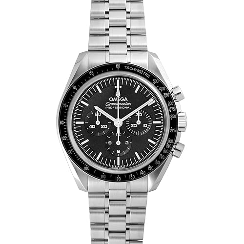 [Omega] OMEGA Watch [2021 Omega 310.30.42.50.01.002 Speedmaster Moon Watch Professional Hand Winding See Through Back Chronograph Black 5 ATM Waterproof [Parallel Import], Black, Bracelet Type