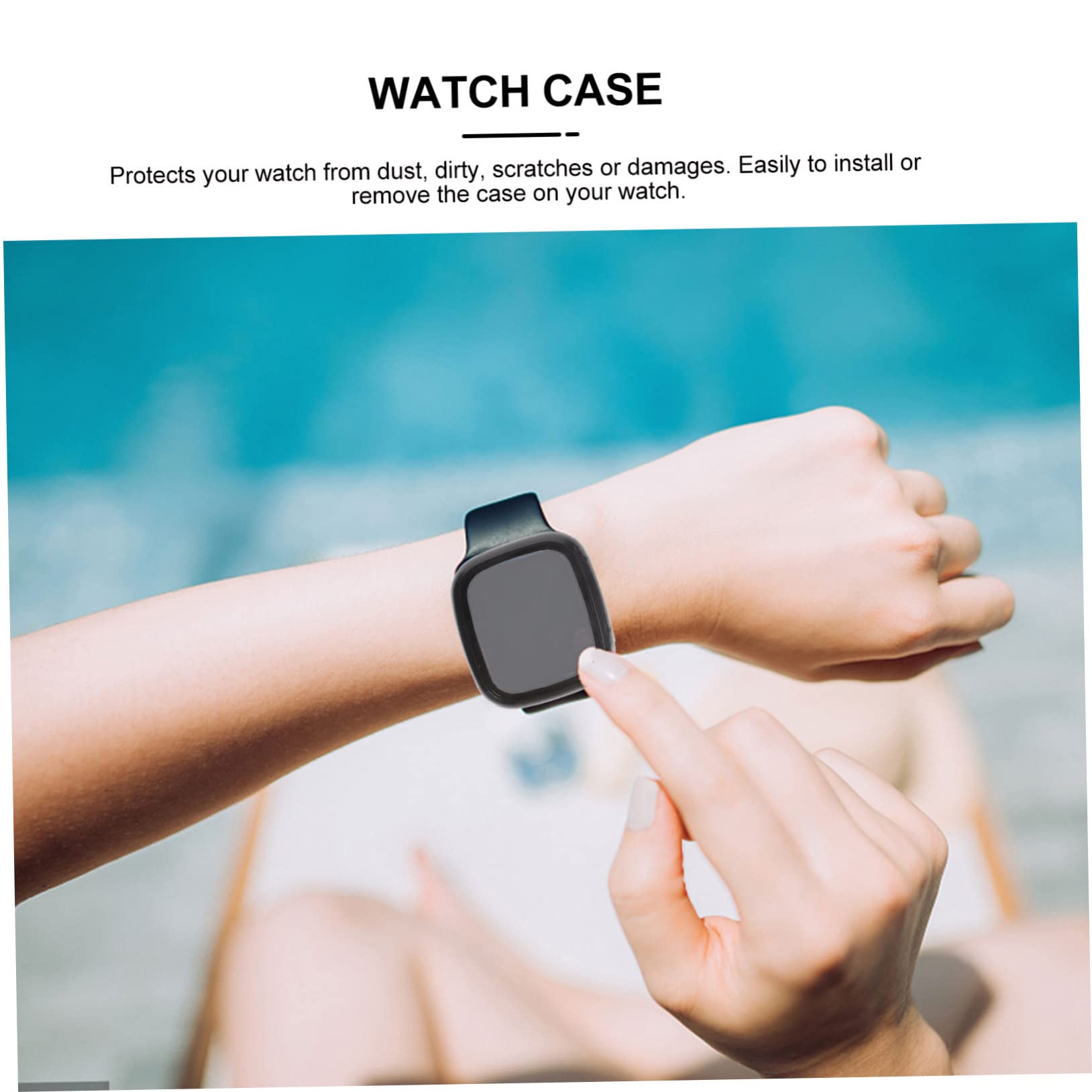 Gatuida 10stücke Schutzfolie Und Hülle Für Play Smartwatch Pc Gehärtetes Stoßfest Kratzfest Und Transparent Einfache Anbringung Elegantes Design