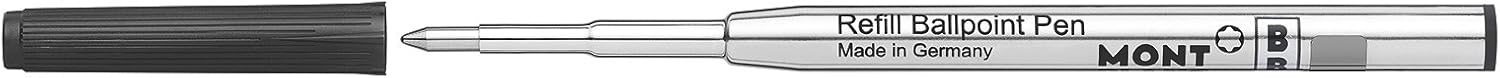 Montblanc Ballpoint Pen Refills (B) Mystery Black 116191 – Refill Cartridges with a Broad Tip for Montblanc Ball Pens – 2 x Black Ballpoint Refills
