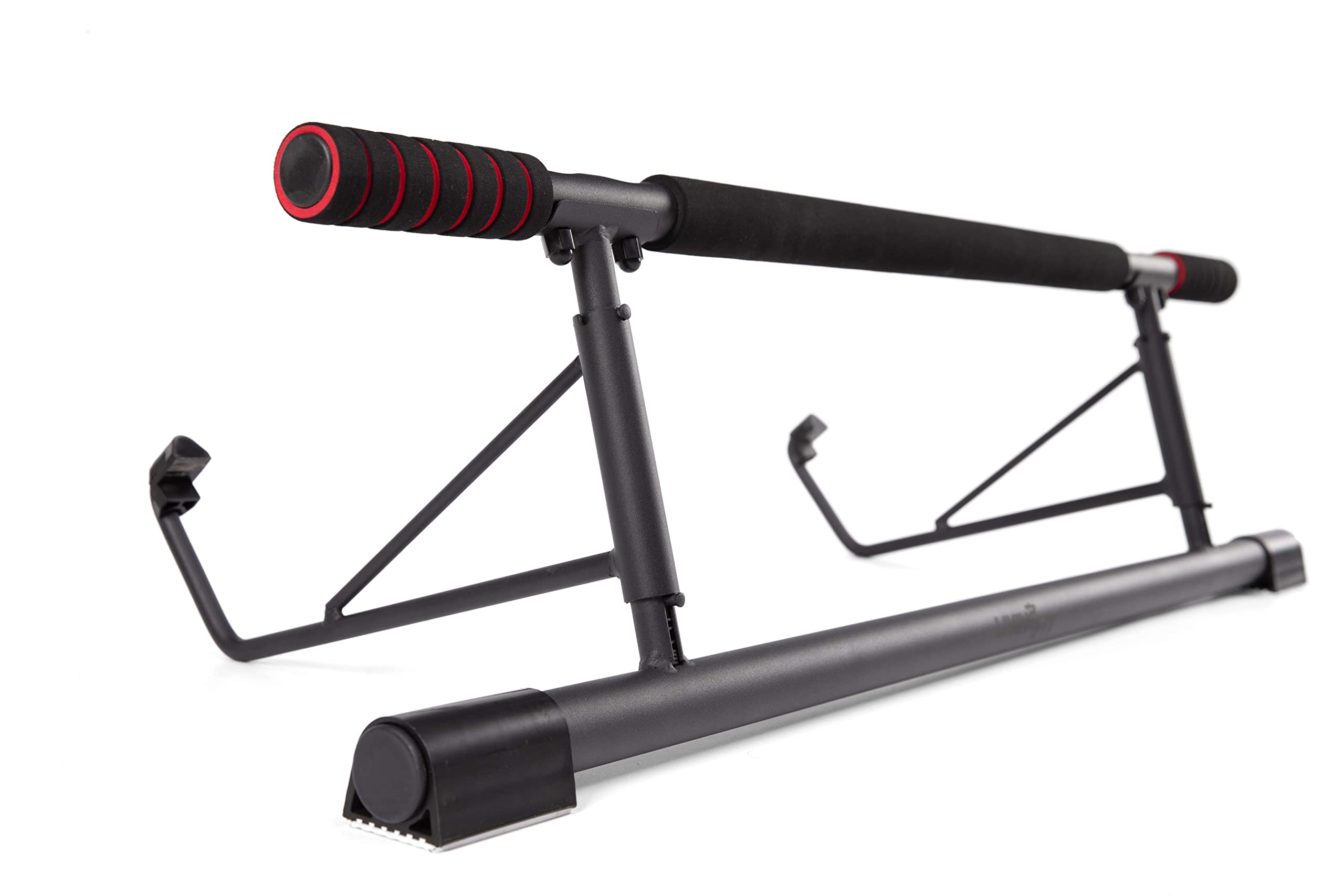 Living.Fit Pull Up Bar for Doorway - Durably Made with Carbon Steel for Up tp 440 lbs - Multiple Grips, Non Slip Grip Texture, Lock in Place for Home Gym Portable