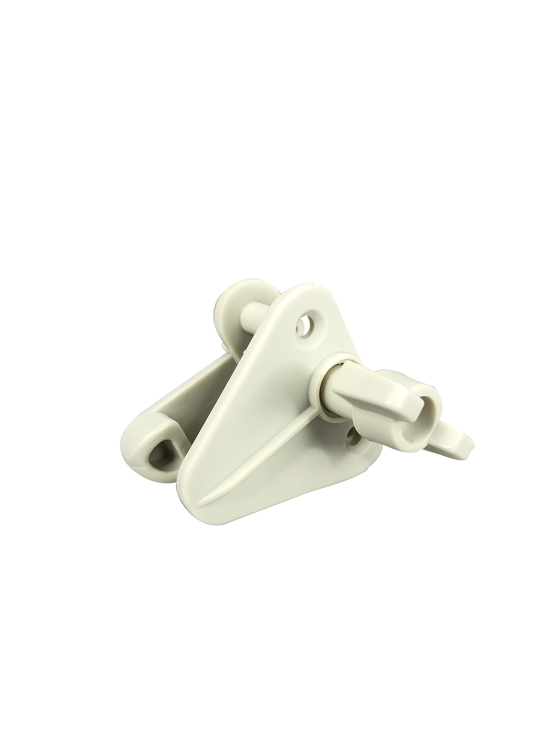 Pactrade Marine Pontoon Boat Replacement Safety Door Gate Latch Plastic (Off White) Pair