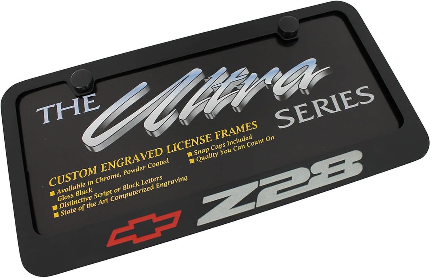 License Plate Frame for Chevy Z-28 (Black)