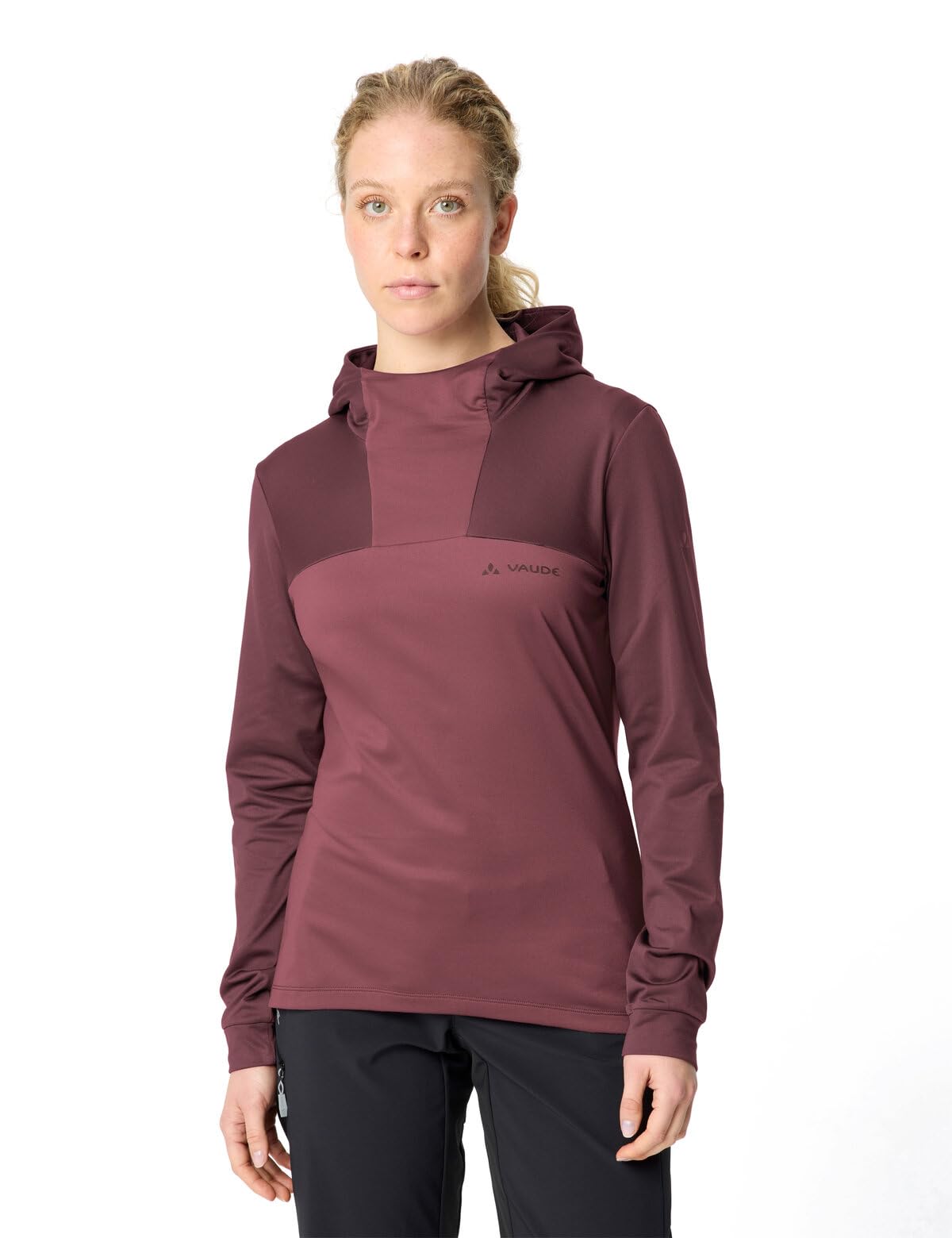 VAUDE Sweat à Capuche Qimsa pour Femme - Chaud - pour Le Cyclisme - pour Les randonnées en VTT d'automne au Printemps - Col Haut