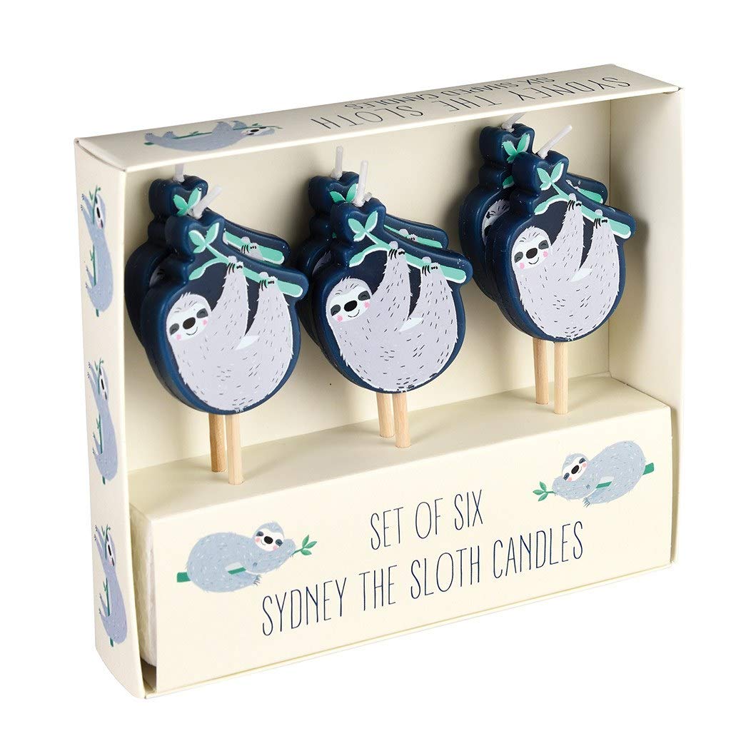 Rex London Bleu Festive Candles Sydney The Sloth (X6)