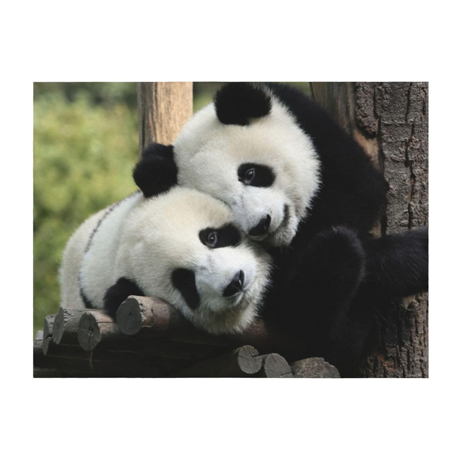 Couverture légère motif pandas, la douceur enveloppante pour réchauffer vos soirées