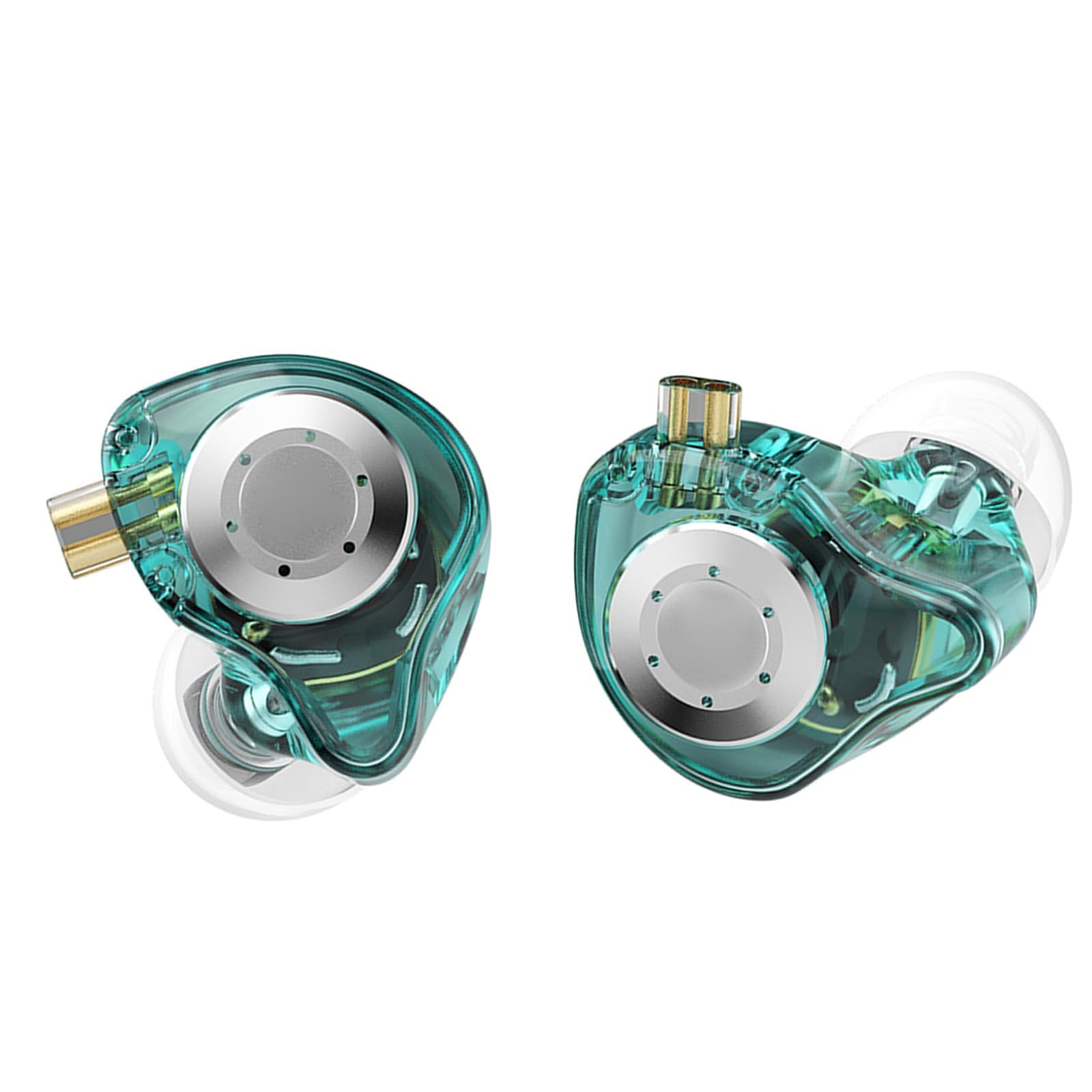 Ejoyous Negli Auricolari del Monitoraggio Auricolare, Auricolari Auricolari a Doppia Magnetica unità Dinamica con Cavo Staccabile da 0,75 Mm (Nessun microfono) (Con microfono) (Nessun microfono) (Con