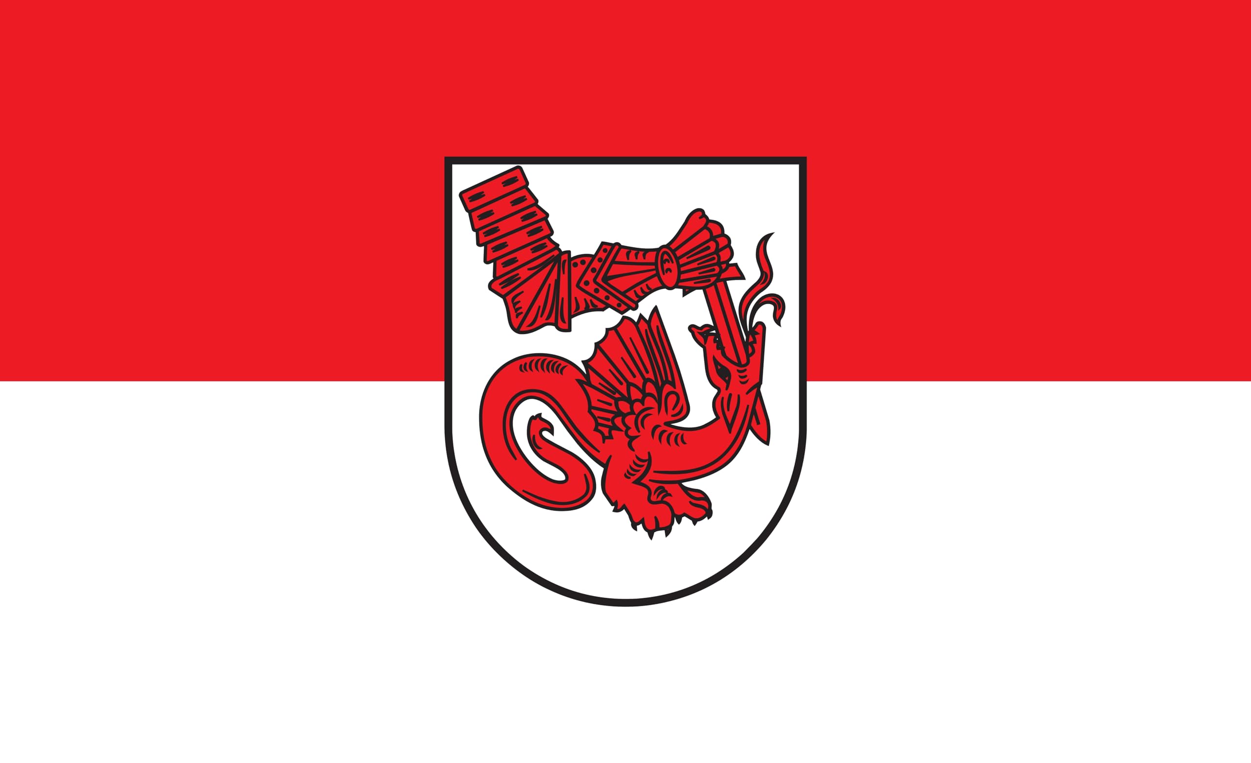 Drapeau de la Hesse Frauenstein Wiesbaden 90x60cm en tissu résistant