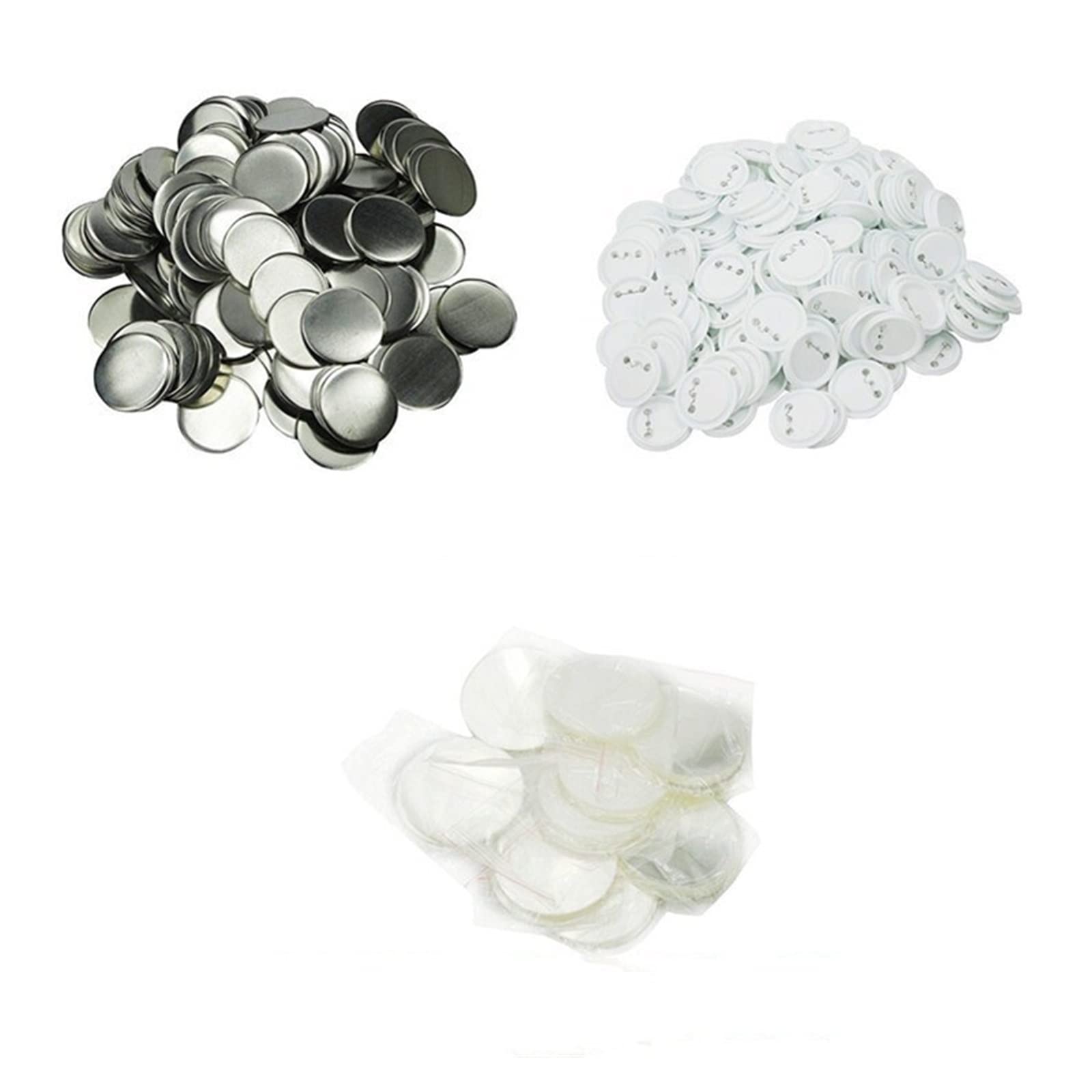 100 sztuk/zestaw plastikowa pusta odznaka Pin przycisk części materiały na ubrania przypinka przycisk DIY materiały rzemieślnicze(58MM)