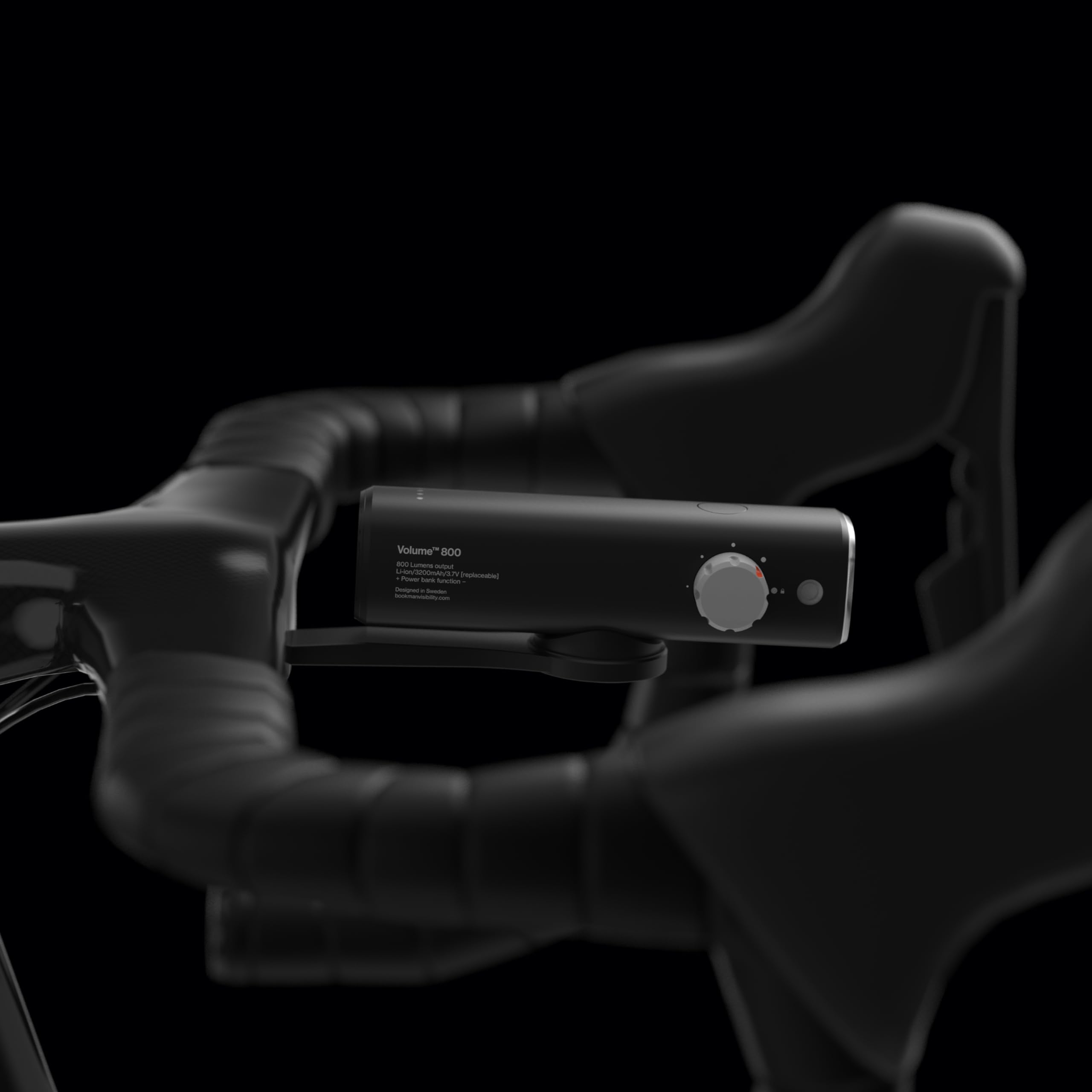 Bookman Volume 800 Rechargeable Bicycle Light | Black