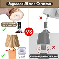 Vista 2 de WILIT Lámparas inalámbricas con pantalla de botella para lámparas de mesa, luces de barra de 3 niveles de brillo para bar de casa, lámpara