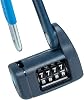 ABUS Bordo Lite 6055C Folding Lock with Combination Code Extra Light Combination Lock Made of Special Steel ABUS Security Level 7 60 cm Black/Blue