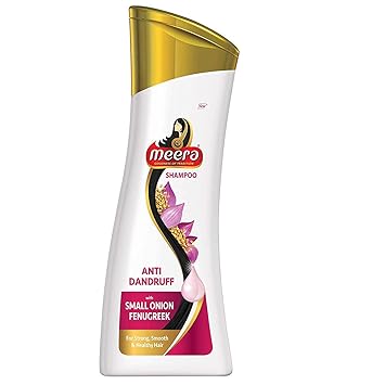 Meera Anti-Dandruff Shampoo, With Small Onion and Fenugreek, 180 ml (Pack of 2)