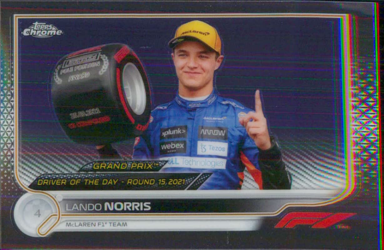 2022 Topps Chrome Formula 1#186 Lando Norris Racing Card - GotBaseballCards