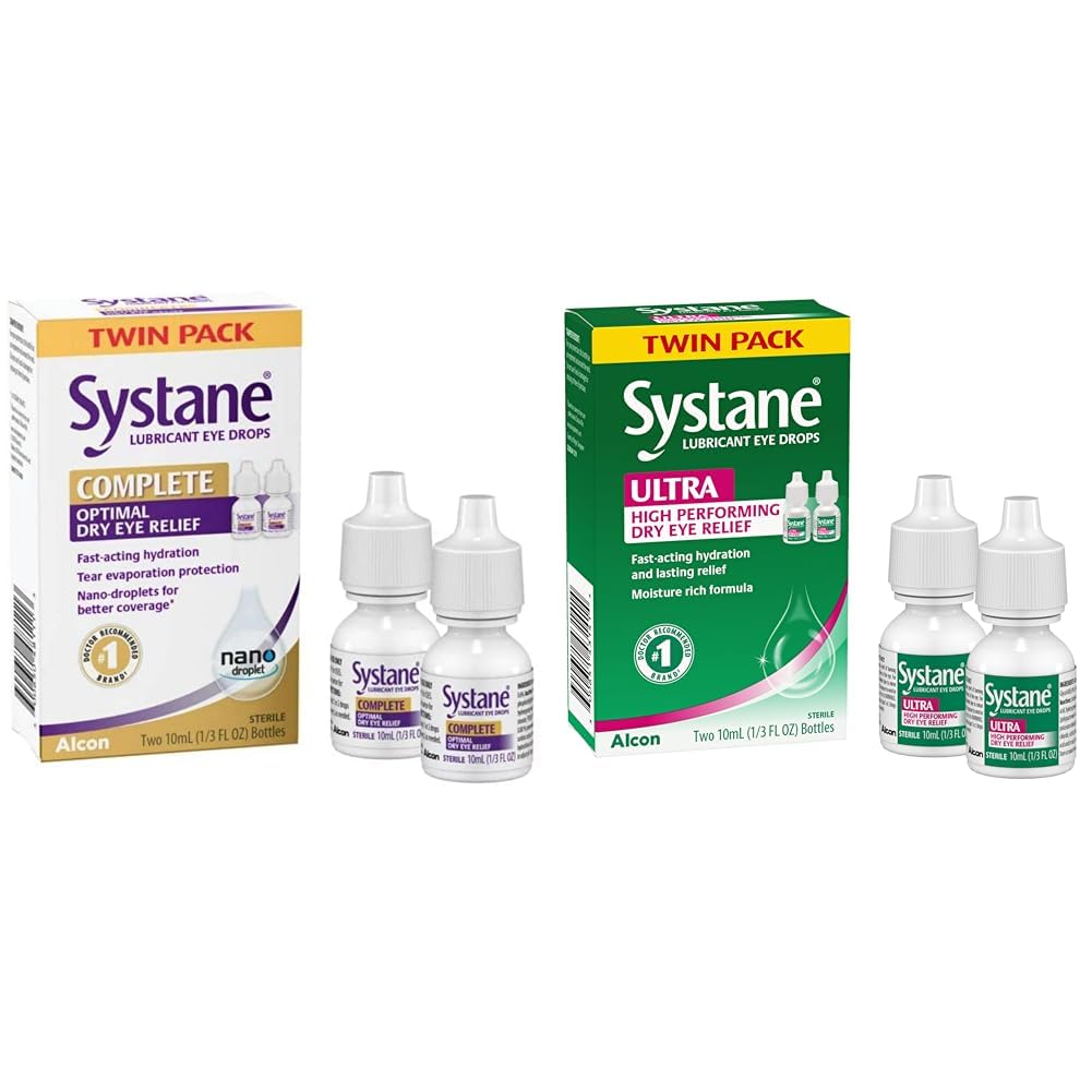 Systane Complete Lubricant Eye Drops 0 34 Fl Oz 2 Count Pack of 1 Ultra Lubricant Eye Drops