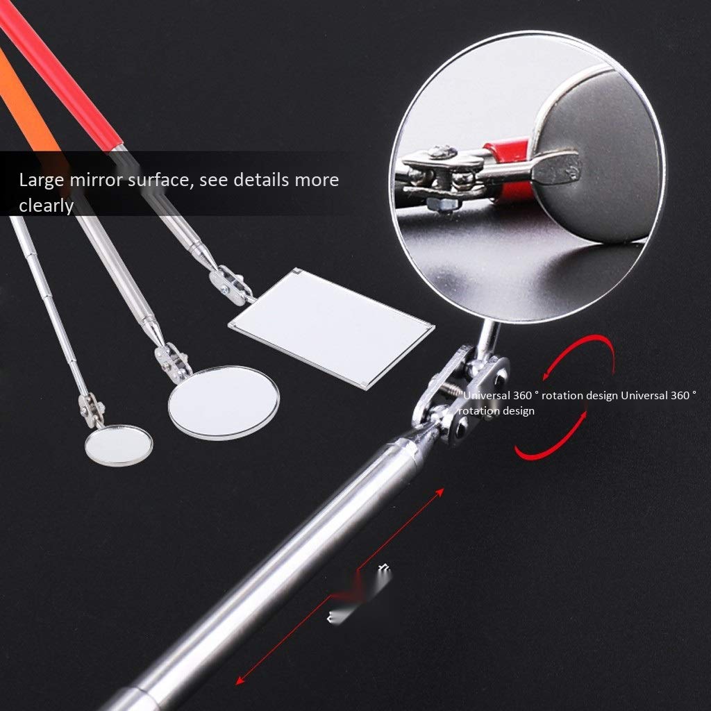 Specchietto retrovisore Stradale Riflettore telescopico Specchietto per ispezione Telaio per Saldatura Utensile Manuale (50mm)