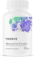 Vista 1 de THORNE - Complejo de hierro avanzado (anteriormente Ferrasorb) - Fórmula completa de apoyo sanguíneo* - Hierro elemental, ácido fólico, vitaminas B