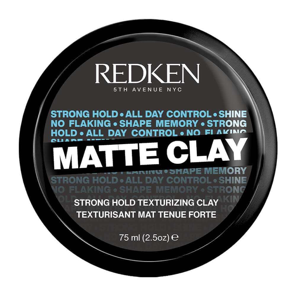 Redken, Cera modellante all'argilla, per effetto decostruito, texture leggera, tocco morbido, senza residuo, per tutti i tipi di capelli, opaco argilla, 75 ml