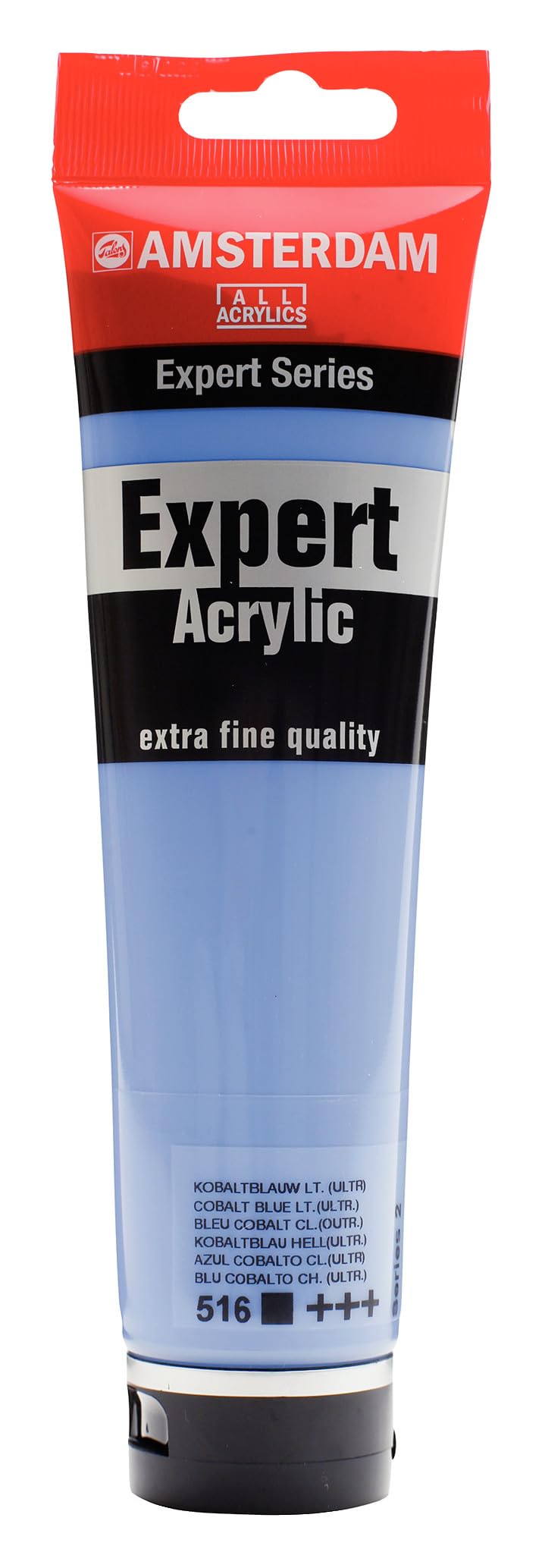Amsterdam Expert Series Acrylic Paint - 150 ml Tube Cobalt Blue Light (Ultramarine) 516 - Professional Grade, High Viscosity, Excellent Lightfastness, Durable & Flexible