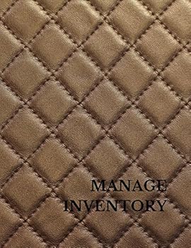 Paperback Manage Inventory: Large 8.5 Inches By 11 Inches Book