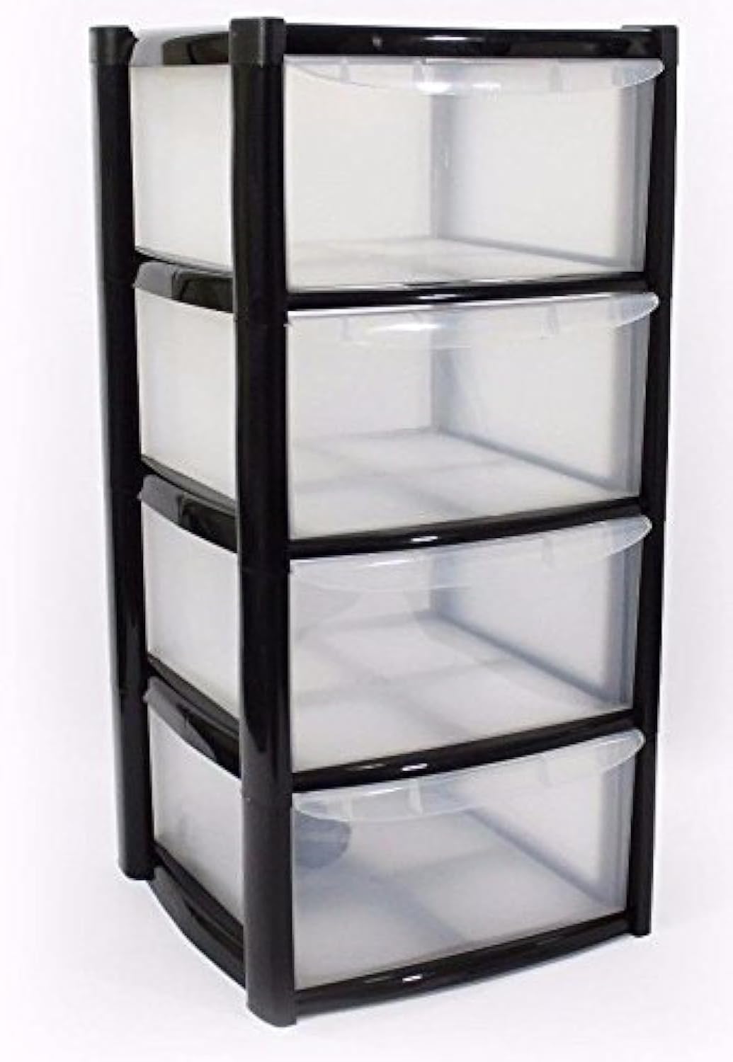 SPECTRAPLAST® 4 Drawer Large Plastic Tower Unit Trolley Chest, School, Office, Home