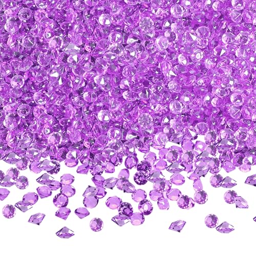 TOAOB 5000pcs 4.5mm Violette Cristaux Acrylique Diamants Table Scatter Confettis Clair Pierres de Strass pour Pièce du Centre de Table Mariage Douche Nuptiale...