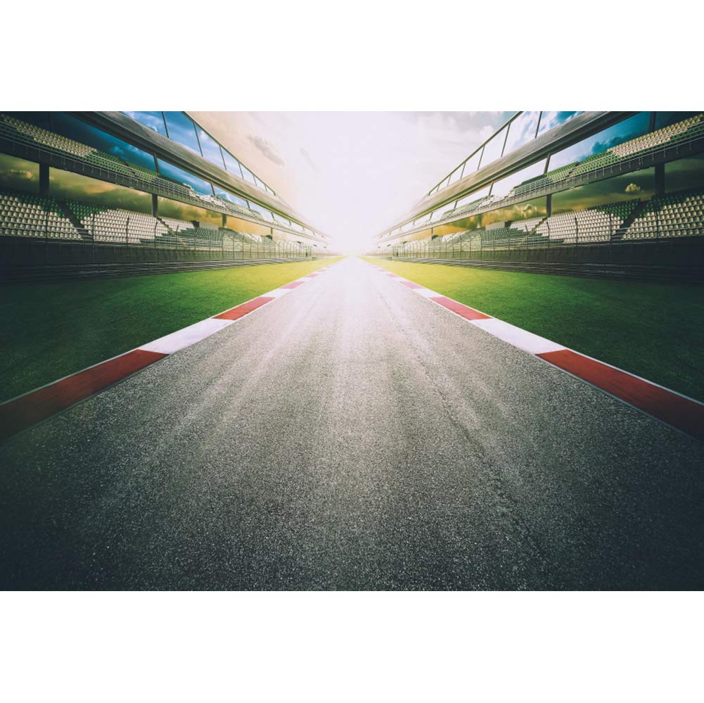 Buy YongFoto 7x5ft Race Track Photography Backdrop Stadium Arena Road