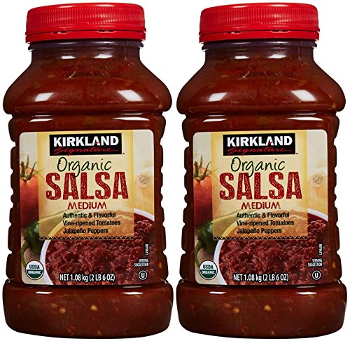 Kirkland Signature Organic Salsa, Medium, 38 Ounce (Pack of 2)