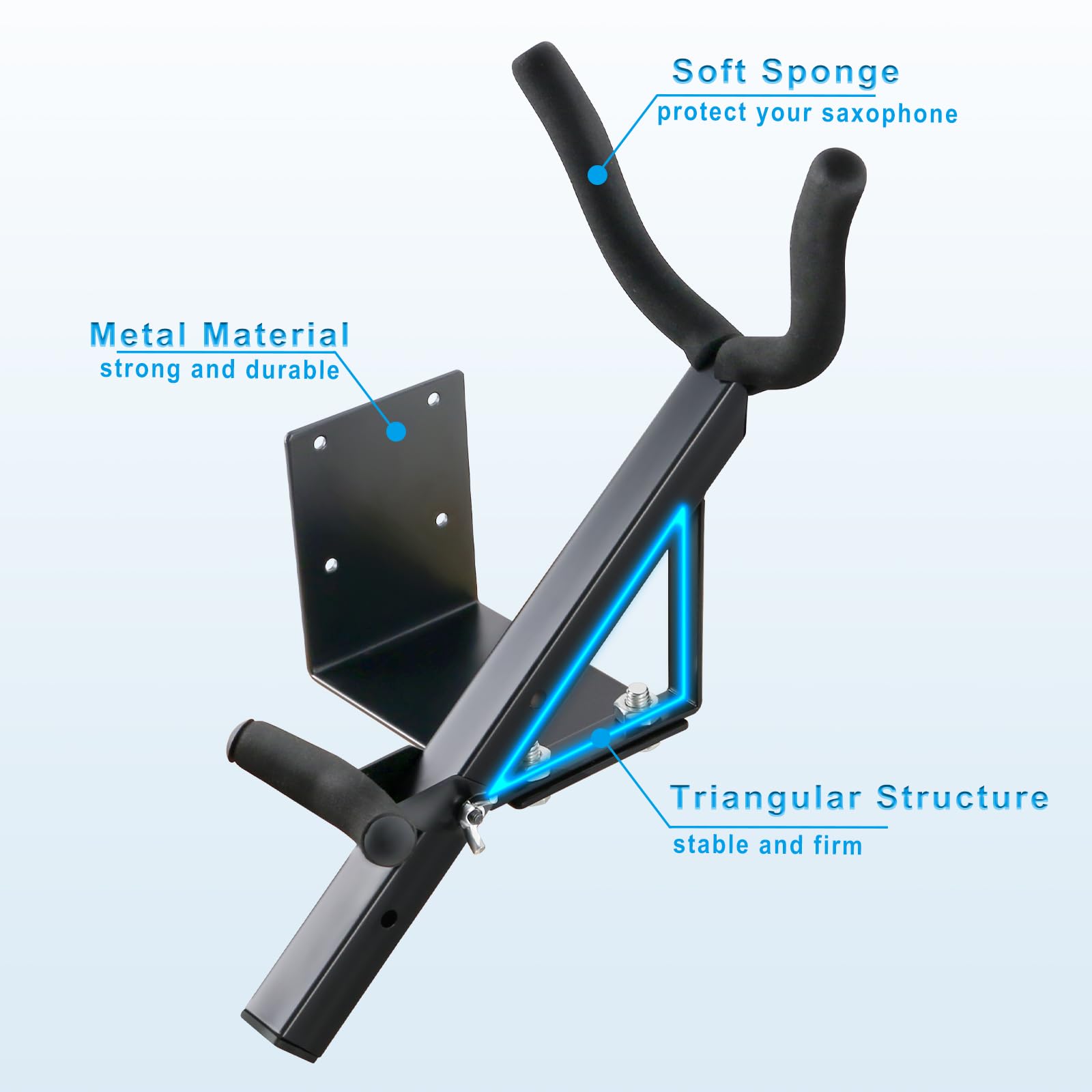 Bariton Saxofoon Stand Tenor Sax Stand 32×8×3 Universele Sax Draagbare Houder Opvouwbare Altsaxofoon Beugel Verstelbare Stand