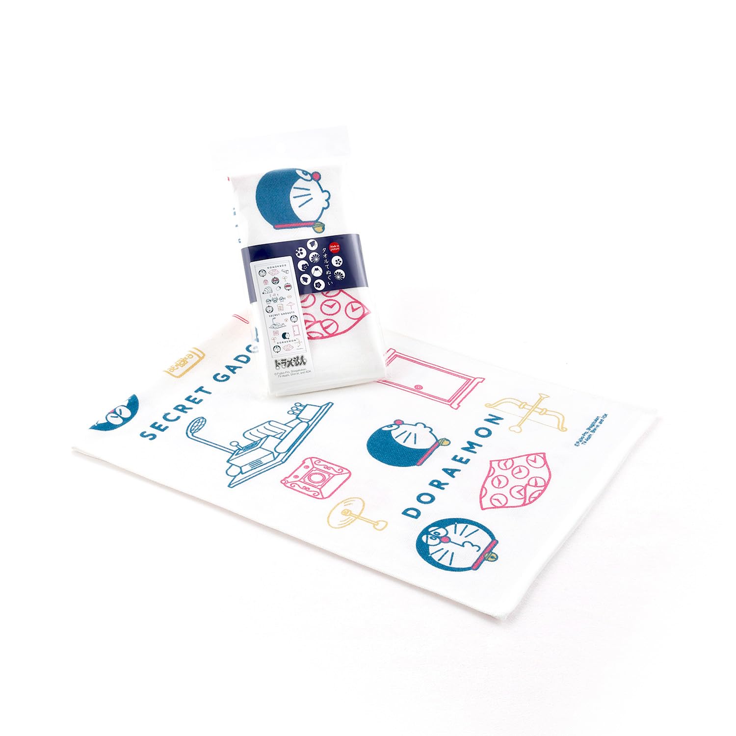 Doraemon Tenugui Towel, Blue