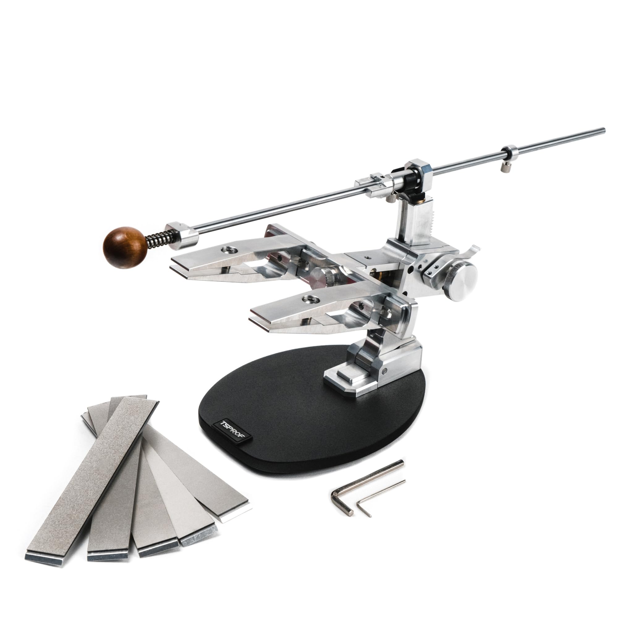 TSPROF Kadet Pro Sharpening Kit Version T, Knife Sharpener, Knife Sharpening Kit for Hunting, Folding and Pocket Knives, Compact Knife Sharpening Device