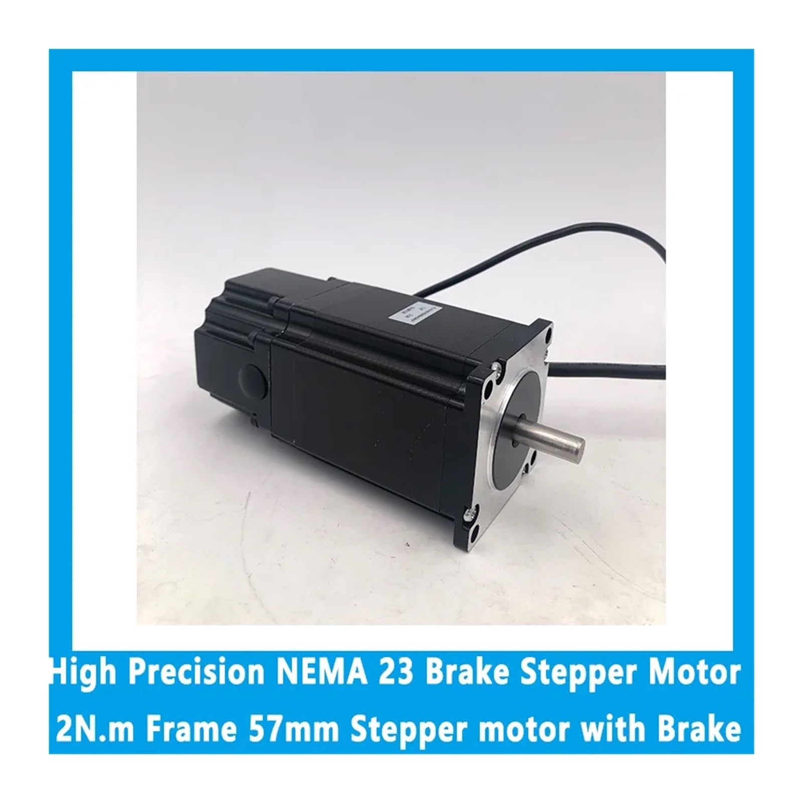 Motore Passo-Passo con Freno NEMA 23 ad Alta precisione Telaio da 2N.m Motore Passo-Passo da 57mm con Freno 24VDC 2N Freno Corpo da 76mm