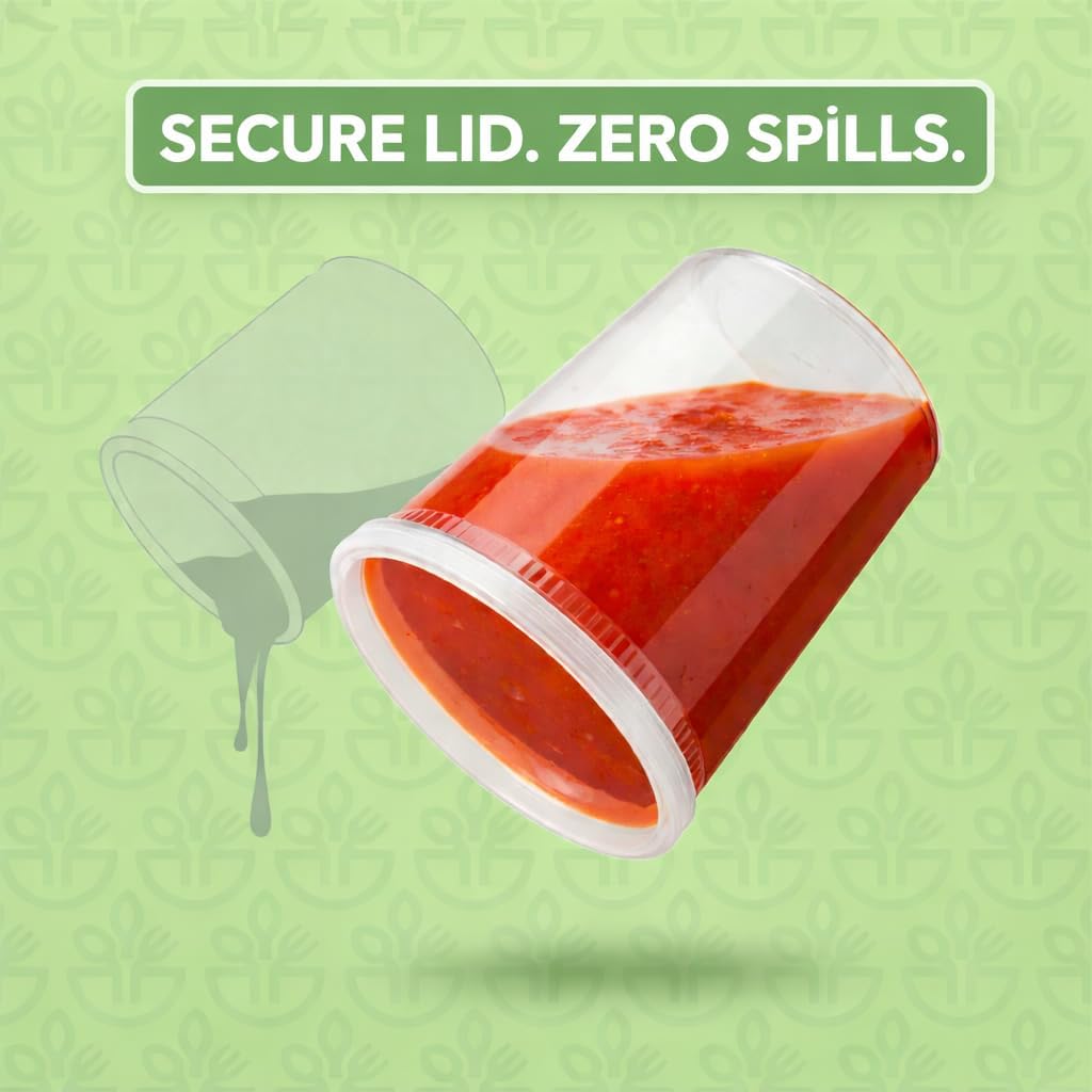 JoyServe Deli Food Containers with Lids - (144 Sets) Bulk Case of 72-32 Oz Quarts & 72-16 Oz Pints Airtight Food Storage Takeout Meal Prep Containers, BPA-Free, Dishwasher, Microwave Safe