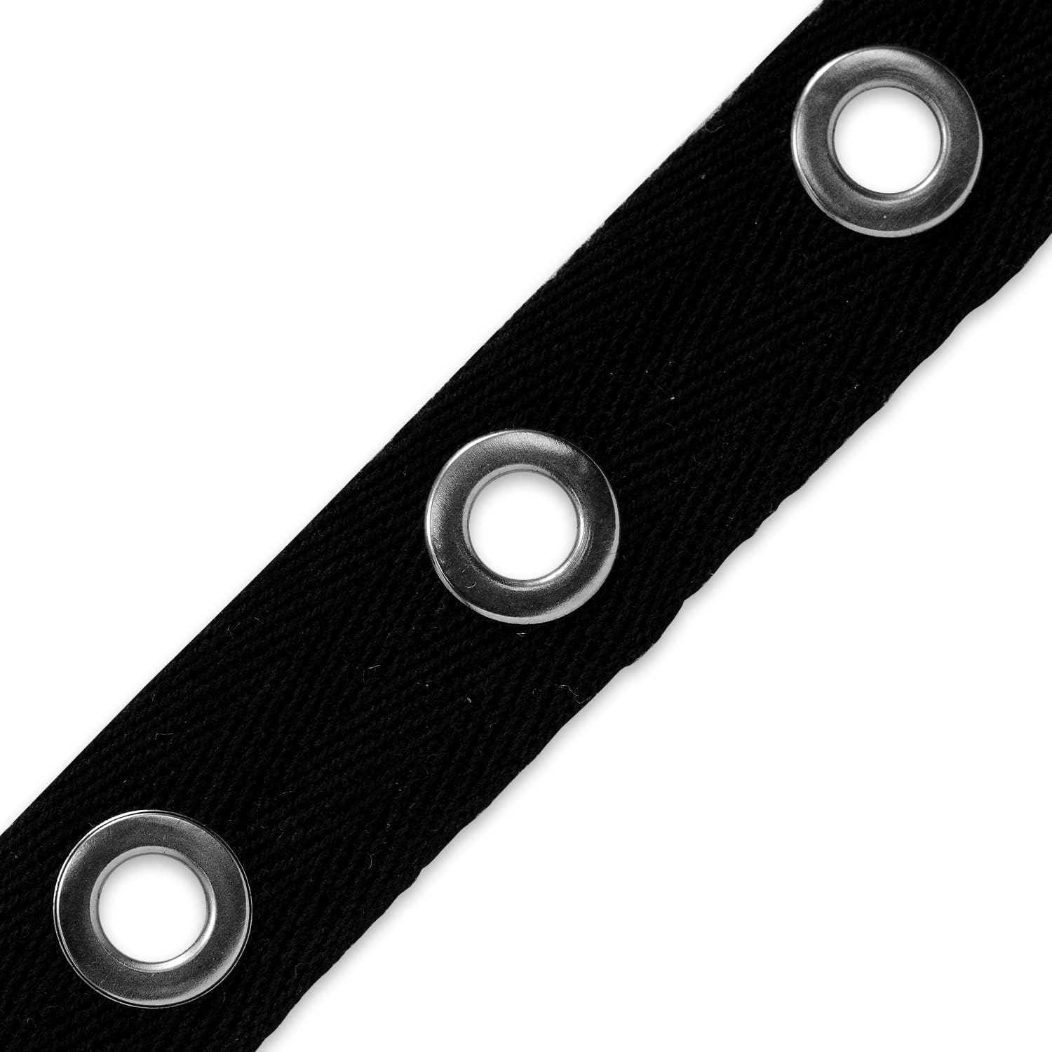 Trims by the Yard Birdie Cotton Grommet Tape Eyelet, Black, (10 Yard Cut) Trim