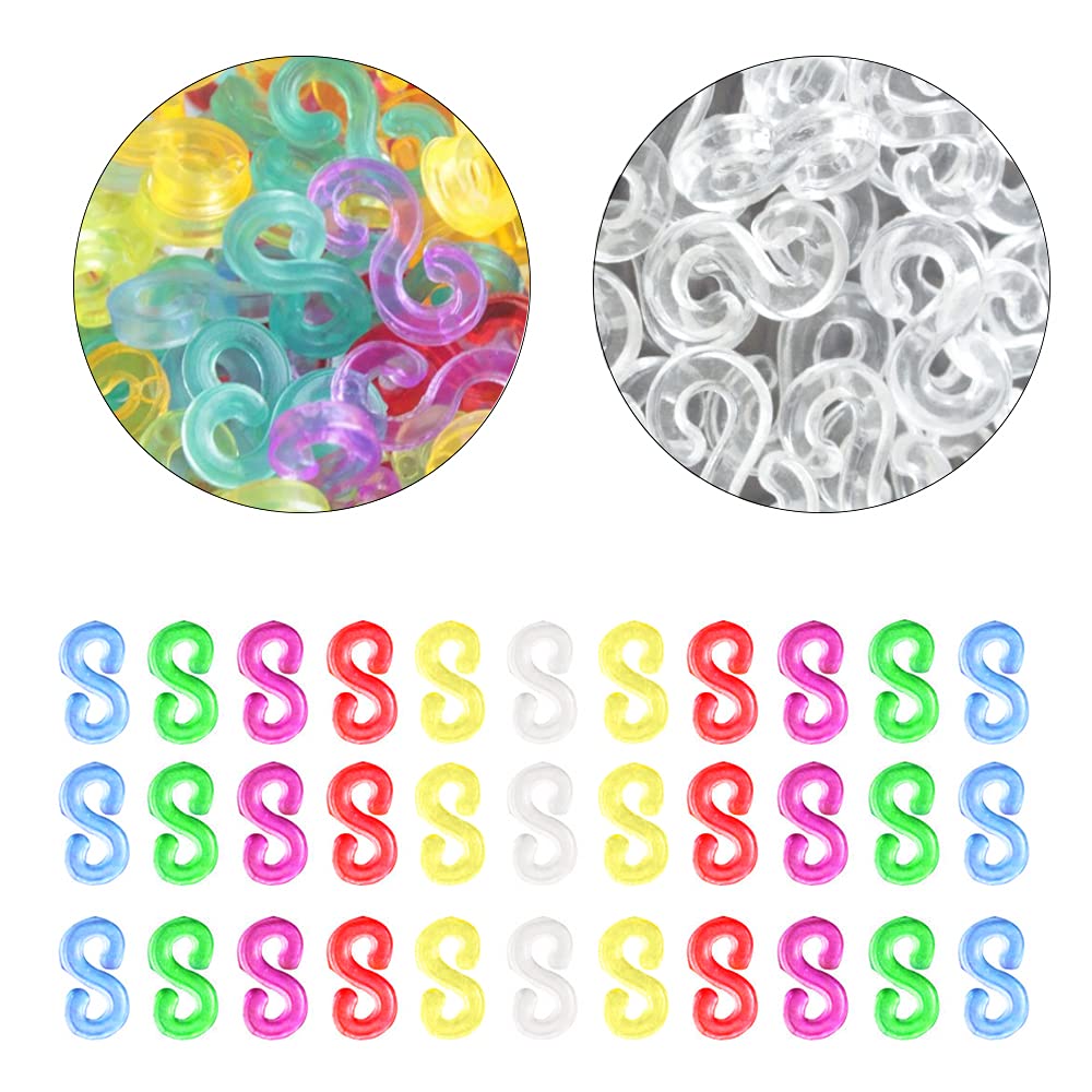 500 Clip A S Per Loom Bands - Chiusure Colorate Per Braccialetti Elastici Fai Da Te, Gioielli Per Bambini - Foto 8