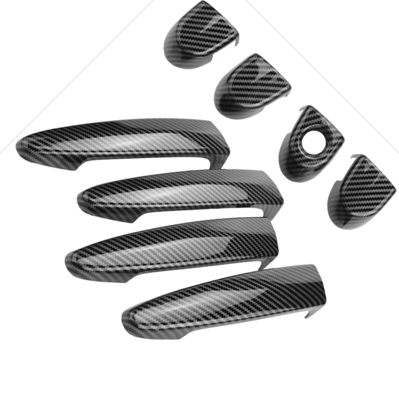 FVOIRSS Outer Door Handle Compatible with BMW for M4 for F82 for F83 2014-2019 for Car Exterior Side Door Handle Cover Decoration Sticker Replacement