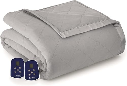 Miniatura 1 de Shavel Home Products Micro Flannel - Manta térmica eléctrica tamaño King, 10 ajustes de calor con temporizador y apagado de seguridad, manta cálida