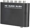 5.1CH Audio Decoder Converter with Optical Coax Digital to Analog Output for Home Cinema HD Video Player USB Host Fiber Connection