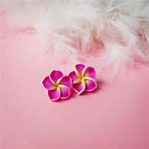 Miniatura 7 de Healifty Accesorios de girasol, 20 unidades, arcilla polimérica, espaciador de flores de plumeria, cuentas sueltas, abalorios florales para hacer