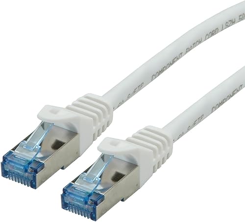 ROLINE Cordon LAN Cat 6A - Component Level - Câble réseau S/FTP Ethernet avec co