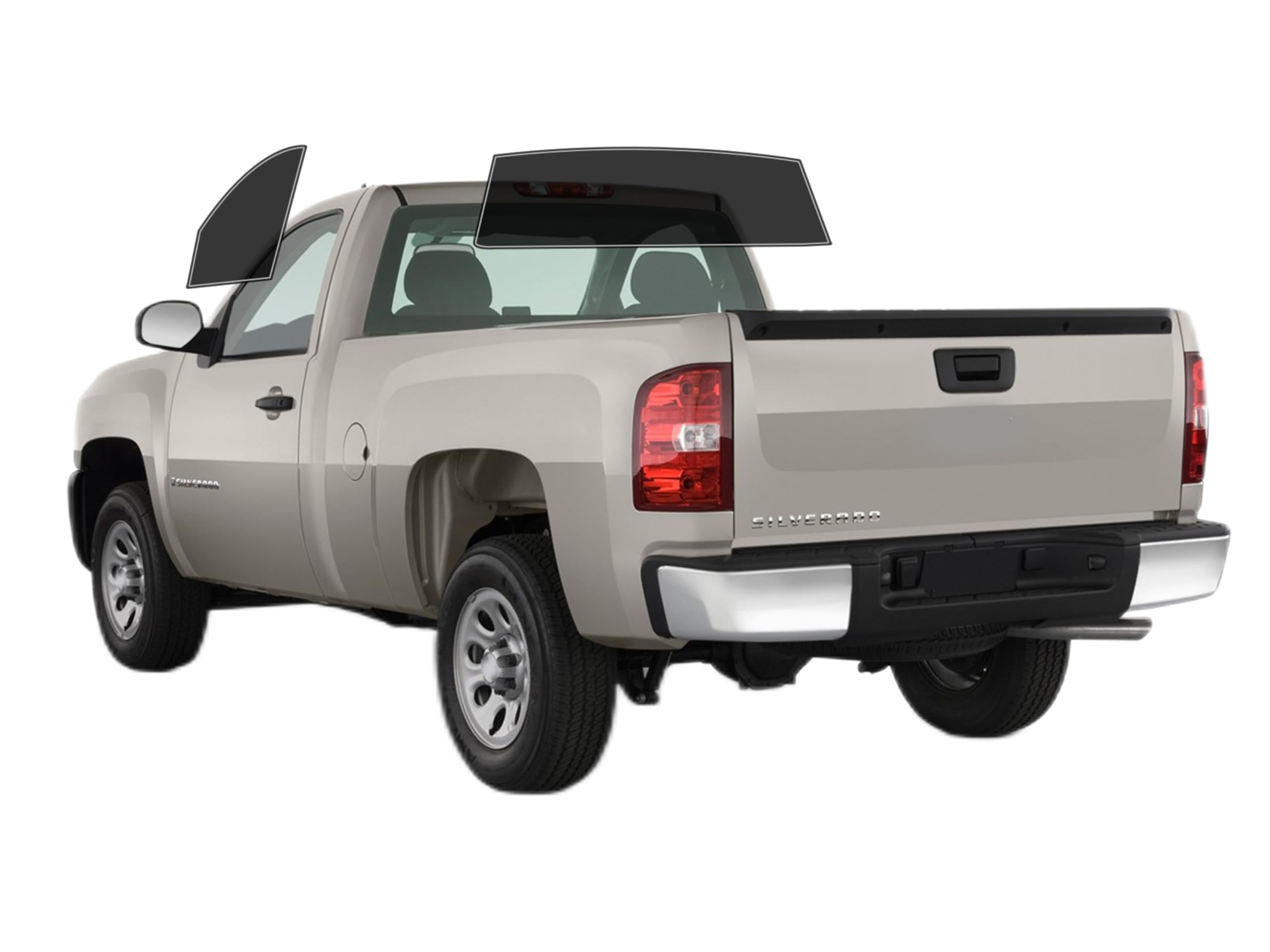 AUTOTEK Precut Windows Tint Film All Sides Cars Sun Blocking Protection Privacy Anti Shatter Glass 2 Ply Film Any Tint Shade kit for Chevrolet Silverado 1500 Standard 2007-2013