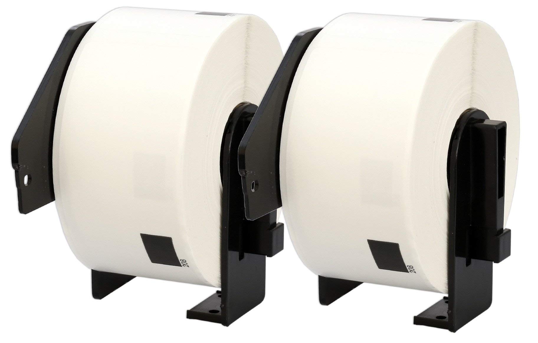 Printing Saver 2X Address Labels DK-11208 Easy Peel Labels Compatible with Brother P-Touch QL 1050 1050N 1060N 500A 500BS 500BW 560VP 560YX 570 580 580N 650TD 38mm x 90mm