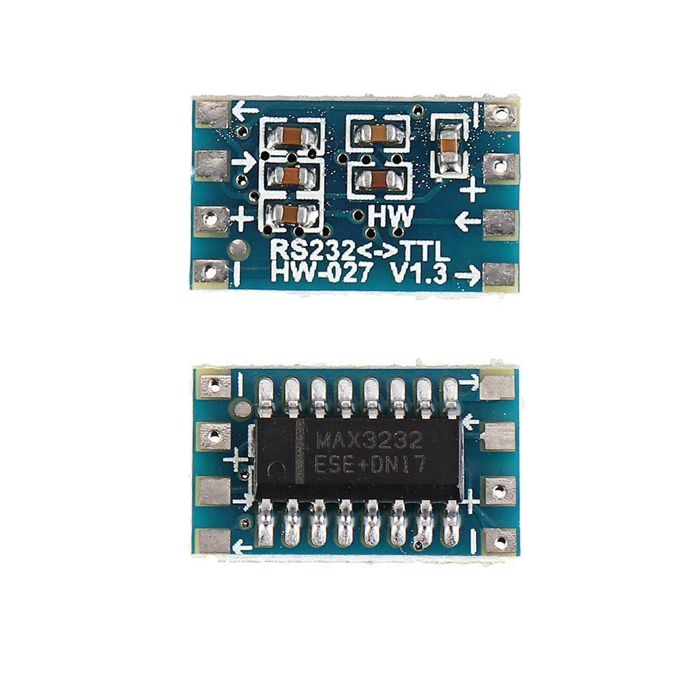VBNCUUIOPO 20pcs Mini RS232 to TTL Module Converter Board Adapter MAX3232 120kbps 3-5V Serial Port Wood Shaving Tools