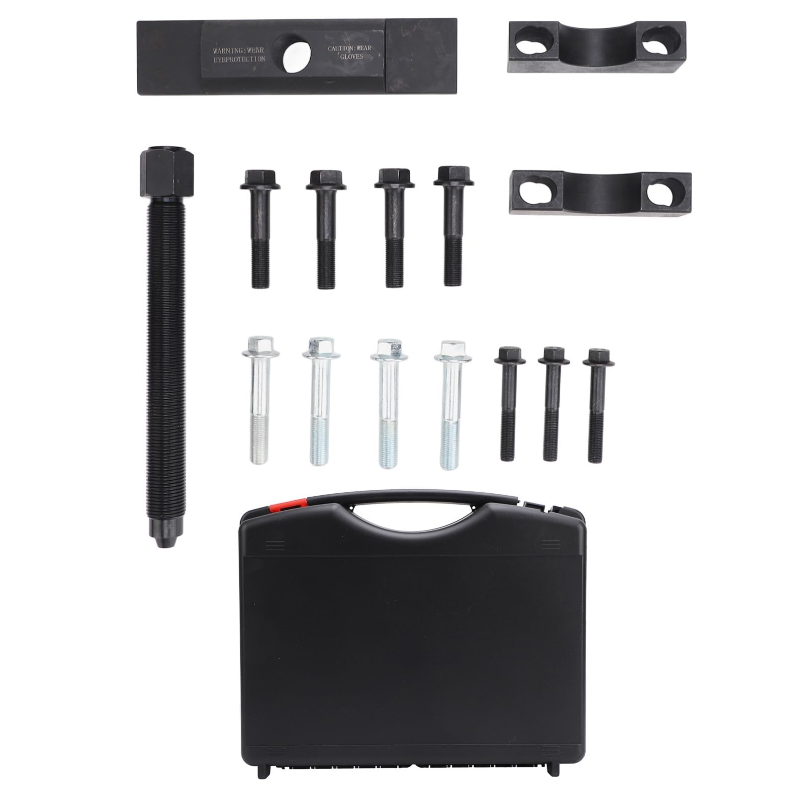 Kit de Herramientas de Alta Resistencia con Extractor de Yugo para Extracción e Instalación de Yugo para Camiones Clase 6-8, Acero Al Carbono, 16 Piezas