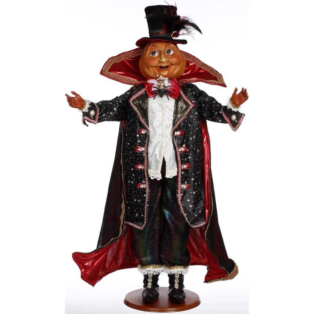 Mark Roberts Fall 2023 Mr. Pumpkin Head, 46" - Impressive Halloween Figure, Pumpkin Character, Seasonal Centerpiece, Festive Décor