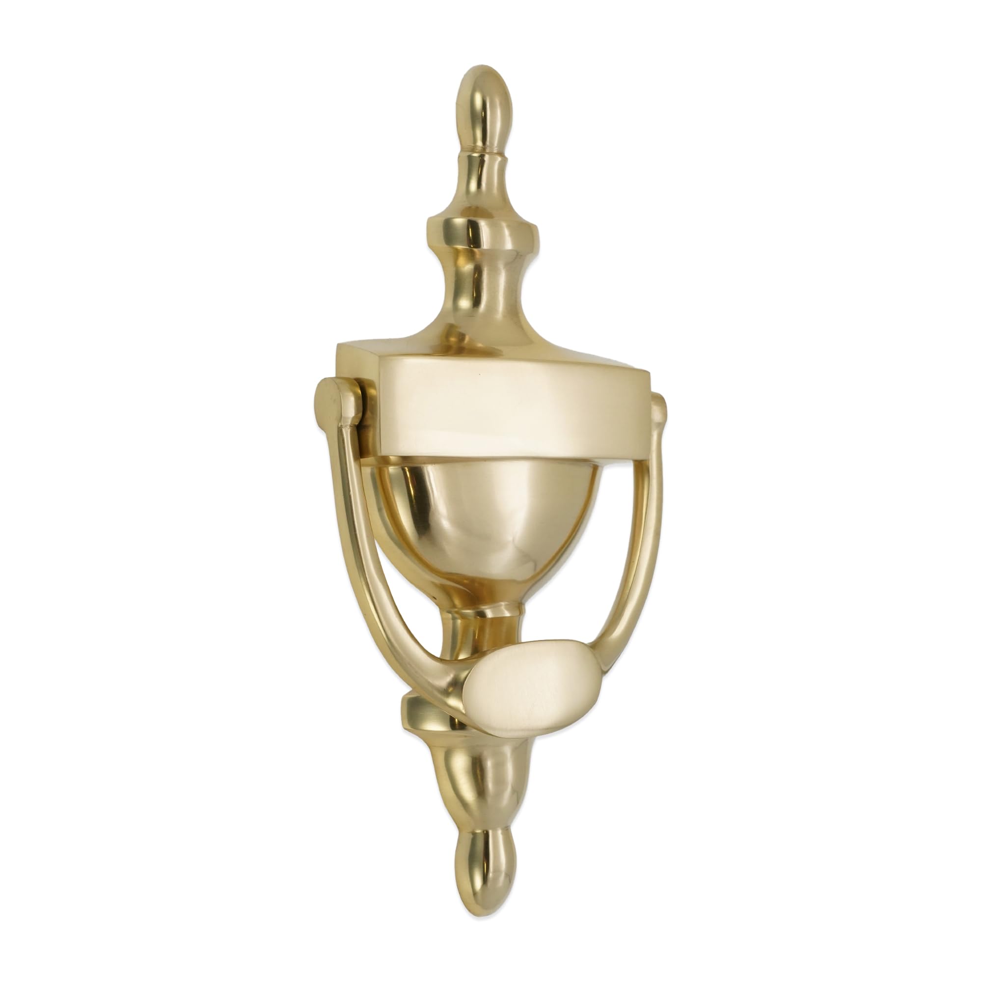 Infinity Decor Heurtoir de porte en laiton poli de style victorien 200 mm - Heurtoir de porte à main de qualité supérieure pour portes d'entrée d'entrée