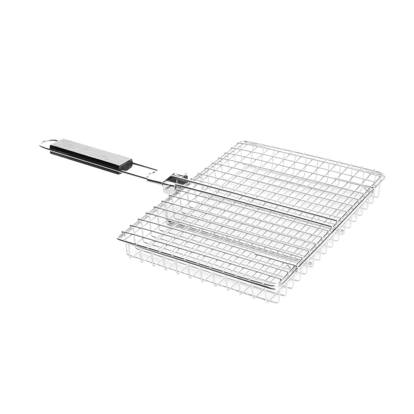 Grille de barbecue pliable en acier inoxydable pour camping et pique-nique